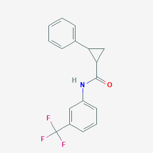 molecular formula C17H14F3NO B5084915 2-phenyl-N-[3-(trifluoromethyl)phenyl]cyclopropanecarboxamide 