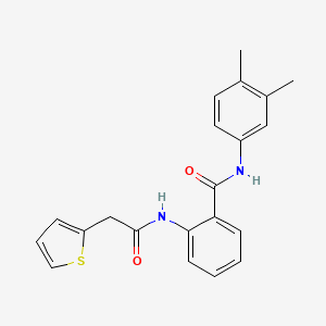 molecular formula C21H20N2O2S B5084917 N-(3,4-dimethylphenyl)-2-[(2-thienylacetyl)amino]benzamide 