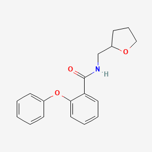 molecular formula C18H19NO3 B5084928 2-phenoxy-N-(tetrahydro-2-furanylmethyl)benzamide 