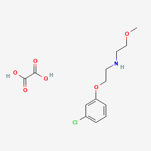 molecular formula C13H18ClNO6 B5084953 [2-(3-chlorophenoxy)ethyl](2-methoxyethyl)amine oxalate 