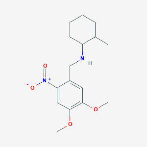 molecular formula C16H24N2O4 B5084977 (4,5-dimethoxy-2-nitrobenzyl)(2-methylcyclohexyl)amine 