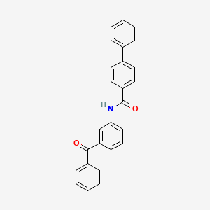 molecular formula C26H19NO2 B5085005 N-(3-benzoylphenyl)-4-biphenylcarboxamide 