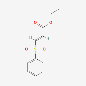 molecular formula C11H12O4S B5085016 3-(苯磺酰基)丙烯酸乙酯 