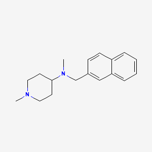 molecular formula C18H24N2 B5085060 N,1-dimethyl-N-(2-naphthylmethyl)-4-piperidinamine 