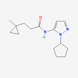 N-(1-cyclopentyl-1H-pyrazol-5-yl)-3-(1-methylcyclopropyl)propanamide