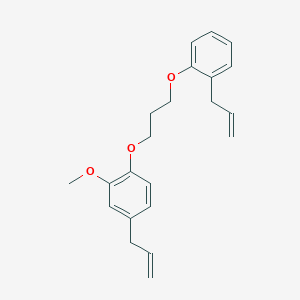 molecular formula C22H26O3 B5085132 4-allyl-1-[3-(2-allylphenoxy)propoxy]-2-methoxybenzene 