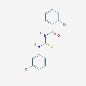 molecular formula C15H13BrN2O2S B5085146 2-bromo-N-{[(3-methoxyphenyl)amino]carbonothioyl}benzamide 