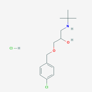 molecular formula C14H23Cl2NO2 B5085180 1-(tert-butylamino)-3-[(4-chlorobenzyl)oxy]-2-propanol hydrochloride 