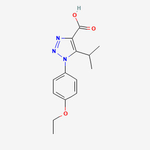 molecular formula C14H17N3O3 B5085210 1-(4-ethoxyphenyl)-5-isopropyl-1H-1,2,3-triazole-4-carboxylic acid 