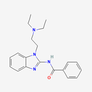 molecular formula C20H24N4O B5085251 N-{1-[2-(diethylamino)ethyl]-1H-benzimidazol-2-yl}benzamide 