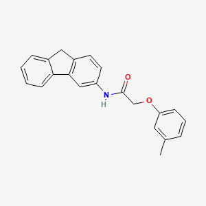molecular formula C22H19NO2 B5085261 N-9H-fluoren-3-yl-2-(3-methylphenoxy)acetamide 