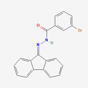 molecular formula C20H13BrN2O B5085299 3-bromo-N'-9H-fluoren-9-ylidenebenzohydrazide 