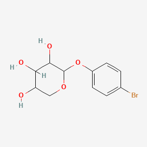 molecular formula C11H13BrO5 B5085312 4-bromophenyl pentopyranoside 