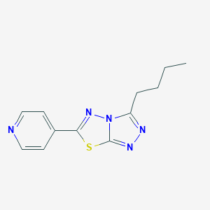 molecular formula C12H13N5S B508532 3-Butyl-6-(4-pyridinyl)[1,2,4]triazolo[3,4-b][1,3,4]thiadiazole CAS No. 929823-97-2