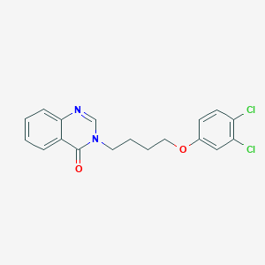molecular formula C18H16Cl2N2O2 B5085333 3-[4-(3,4-dichlorophenoxy)butyl]-4(3H)-quinazolinone 