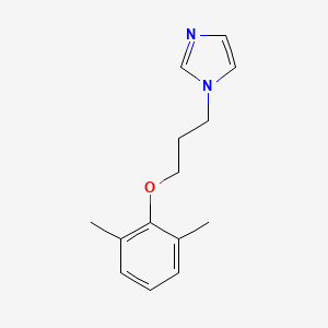 molecular formula C14H18N2O B5085381 1-[3-(2,6-dimethylphenoxy)propyl]-1H-imidazole 