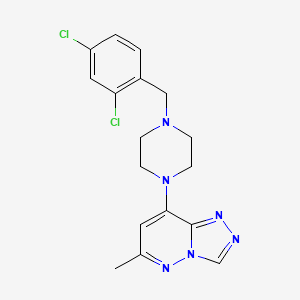 molecular formula C17H18Cl2N6 B5085431 8-[4-(2,4-dichlorobenzyl)-1-piperazinyl]-6-methyl[1,2,4]triazolo[4,3-b]pyridazine 