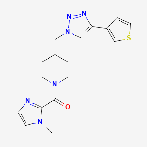 molecular formula C17H20N6OS B5085466 1-[(1-methyl-1H-imidazol-2-yl)carbonyl]-4-{[4-(3-thienyl)-1H-1,2,3-triazol-1-yl]methyl}piperidine trifluoroacetate 