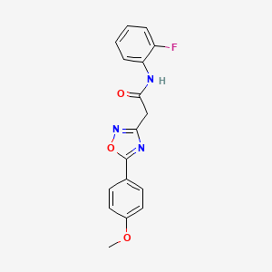 molecular formula C17H14FN3O3 B5085471 N-(2-fluorophenyl)-2-[5-(4-methoxyphenyl)-1,2,4-oxadiazol-3-yl]acetamide 