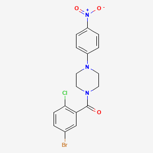 1-(5-bromo-2-chlorobenzoyl)-4-(4-nitrophenyl)piperazine