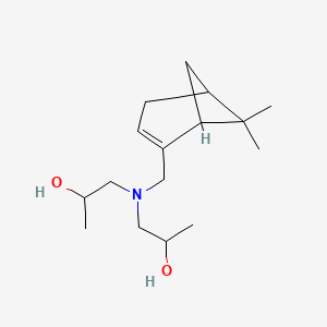 molecular formula C16H29NO2 B5085530 1,1'-{[(6,6-dimethylbicyclo[3.1.1]hept-2-en-2-yl)methyl]imino}di(2-propanol) 