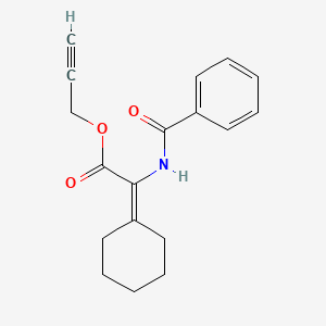 molecular formula C18H19NO3 B5085540 2-propyn-1-yl (benzoylamino)(cyclohexylidene)acetate 