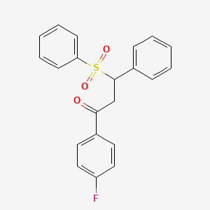 1-(4-fluorophenyl)-3-phenyl-3-(phenylsulfonyl)-1-propanone