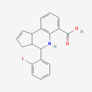 molecular formula C19H16FNO2 B5085567 4-(2-fluorophenyl)-3a,4,5,9b-tetrahydro-3H-cyclopenta[c]quinoline-6-carboxylic acid 