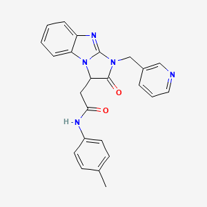 N-(4-methylphenyl)-2-[2-oxo-1-(pyridin-3-ylmethyl)-2,3-dihydro-1H-imidazo[1,2-a]benzimidazol-3-yl]acetamide