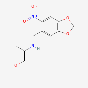 1-methoxy-N-[(6-nitro-1,3-benzodioxol-5-yl)methyl]propan-2-amine