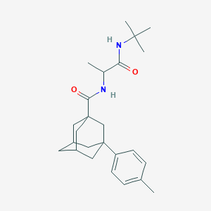 molecular formula C25H36N2O2 B5085607 N-[2-(tert-butylamino)-1-methyl-2-oxoethyl]-3-(4-methylphenyl)-1-adamantanecarboxamide 