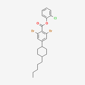molecular formula C24H27Br2ClO2 B5085613 2-chlorophenyl 2,6-dibromo-4-(4-pentylcyclohexyl)benzoate 