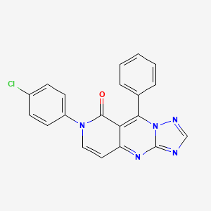 molecular formula C20H12ClN5O B5085619 7-(4-chlorophenyl)-9-phenylpyrido[4,3-d][1,2,4]triazolo[1,5-a]pyrimidin-8(7H)-one 