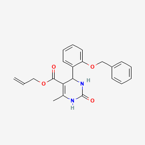 molecular formula C22H22N2O4 B5085626 allyl 4-[2-(benzyloxy)phenyl]-6-methyl-2-oxo-1,2,3,4-tetrahydro-5-pyrimidinecarboxylate 
