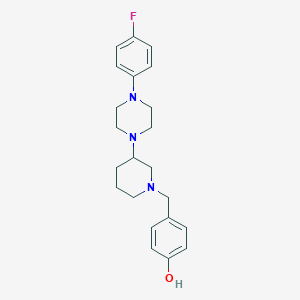 molecular formula C22H28FN3O B5085672 4-({3-[4-(4-fluorophenyl)-1-piperazinyl]-1-piperidinyl}methyl)phenol 