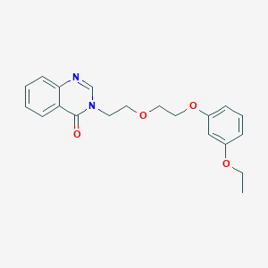 molecular formula C20H22N2O4 B5085685 3-{2-[2-(3-ethoxyphenoxy)ethoxy]ethyl}-4(3H)-quinazolinone 