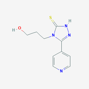 molecular formula C10H12N4OS B508571 3-[3-(4-pyridinyl)-5-sulfanyl-4H-1,2,4-triazol-4-yl]-1-propanol CAS No. 156539-75-2