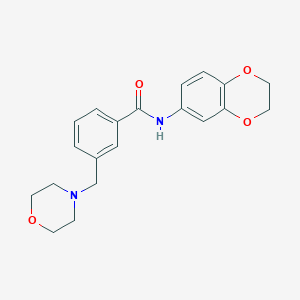 N-(2,3-dihydro-1,4-benzodioxin-6-yl)-3-(4-morpholinylmethyl)benzamide