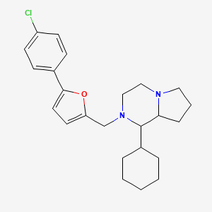 2-{[5-(4-chlorophenyl)-2-furyl]methyl}-1-cyclohexyloctahydropyrrolo[1,2-a]pyrazine