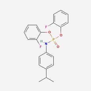 molecular formula C21H20F2NO3P B5085794 bis(2-fluorophenyl) (4-isopropylphenyl)amidophosphate 