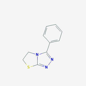 molecular formula C10H9N3S B508582 3-Phenyl-5,6-dihydro[1,3]thiazolo[2,3-c][1,2,4]triazole CAS No. 54294-31-4