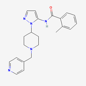 2-methyl-N-{1-[1-(4-pyridinylmethyl)-4-piperidinyl]-1H-pyrazol-5-yl}benzamide