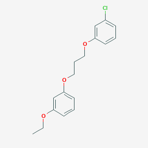 molecular formula C17H19ClO3 B5085890 1-chloro-3-[3-(3-ethoxyphenoxy)propoxy]benzene 