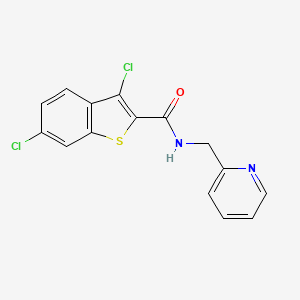 molecular formula C15H10Cl2N2OS B5085898 3,6-dichloro-N-(2-pyridinylmethyl)-1-benzothiophene-2-carboxamide 