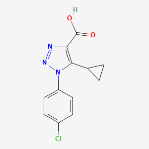 1-(4-chlorophenyl)-5-cyclopropyl-1H-1,2,3-triazole-4-carboxylic acid