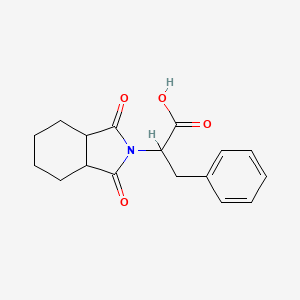 molecular formula C17H19NO4 B5085909 2-(1,3-dioxooctahydro-2H-isoindol-2-yl)-3-phenylpropanoic acid 