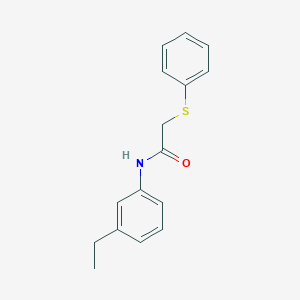 molecular formula C16H17NOS B5085914 N-(3-ethylphenyl)-2-(phenylthio)acetamide 