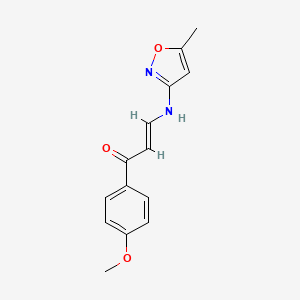 1-(4-methoxyphenyl)-3-[(5-methyl-3-isoxazolyl)amino]-2-propen-1-one