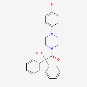 2-[4-(4-fluorophenyl)-1-piperazinyl]-2-oxo-1,1-diphenylethanol