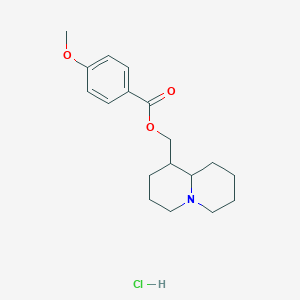 molecular formula C18H26ClNO3 B5085962 octahydro-2H-quinolizin-1-ylmethyl 4-methoxybenzoate hydrochloride 